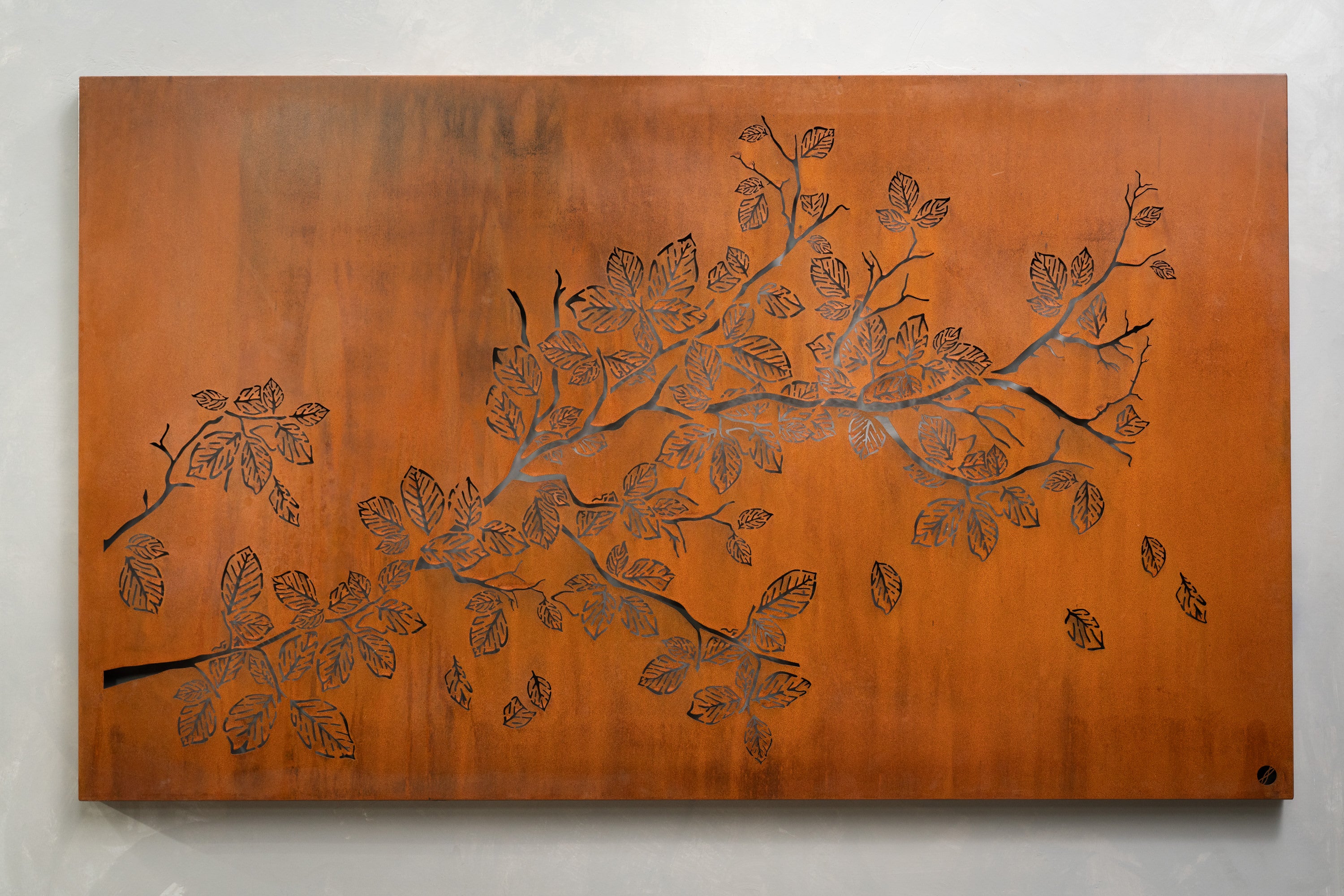 Falling Birch – Metal Wall Art