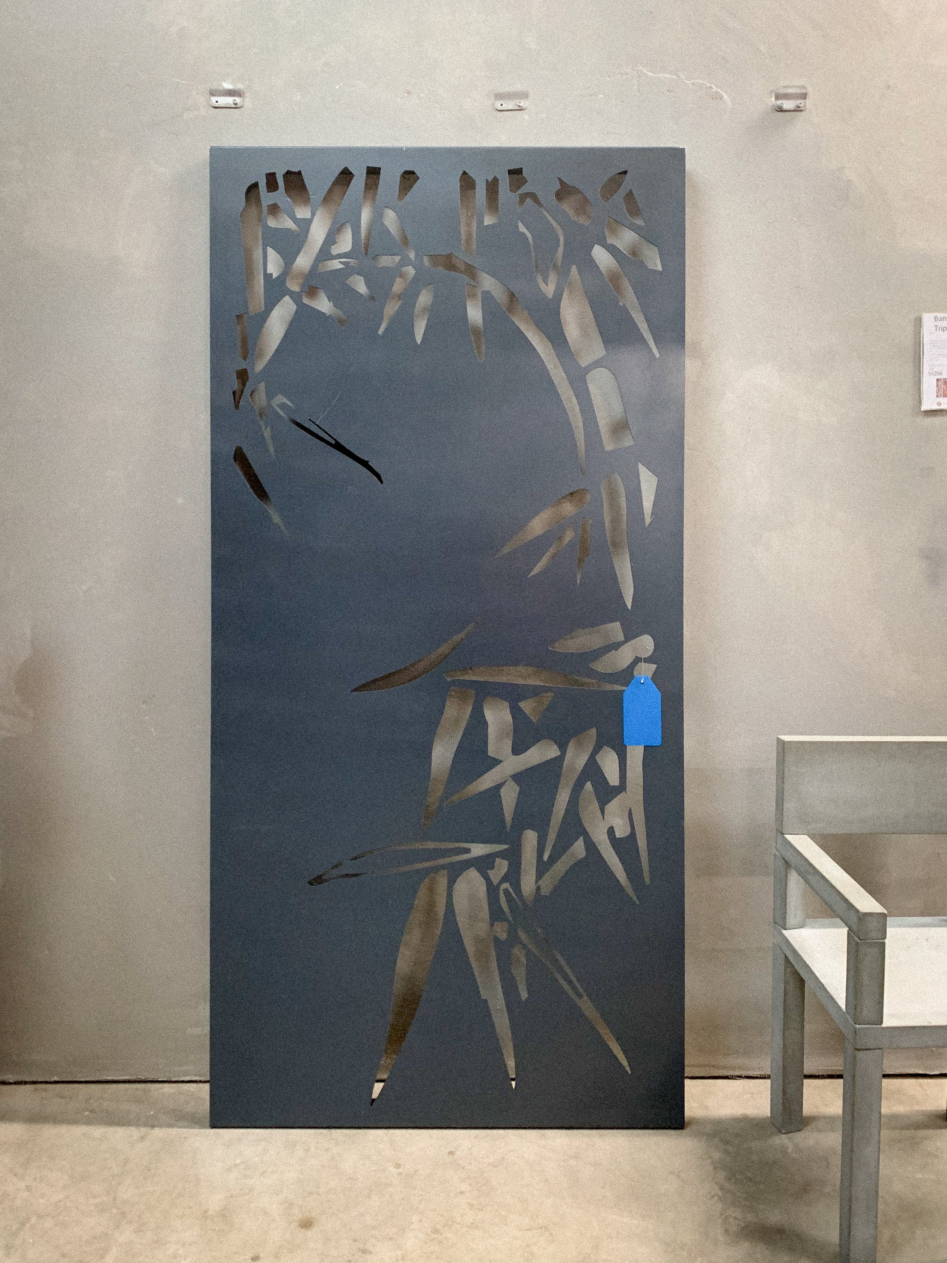 EX DISPLAY - Bamboo Leaves Metal Wall Art