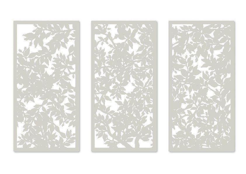 Banksia Enlarge Triptych-Privacy Screens Outdoor