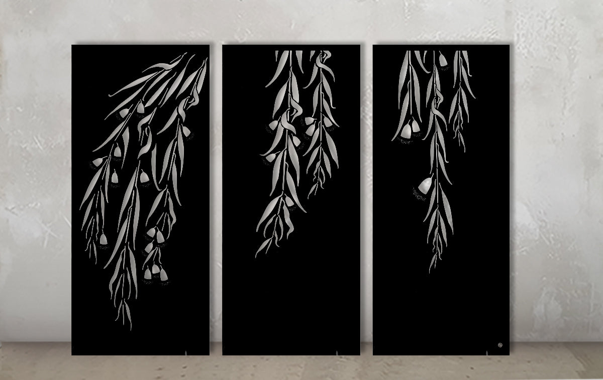 Snowgum Triptych – Metal Wall Art