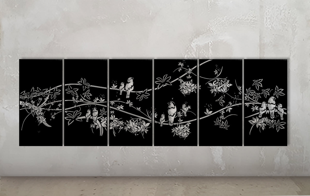 Tropical Bird Sequence – Metal Wall Art