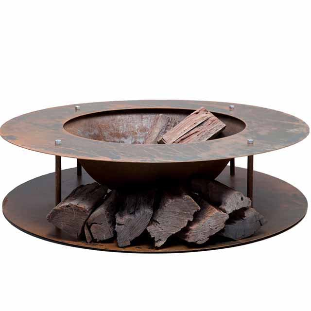 Large Wood Store Fire Pit