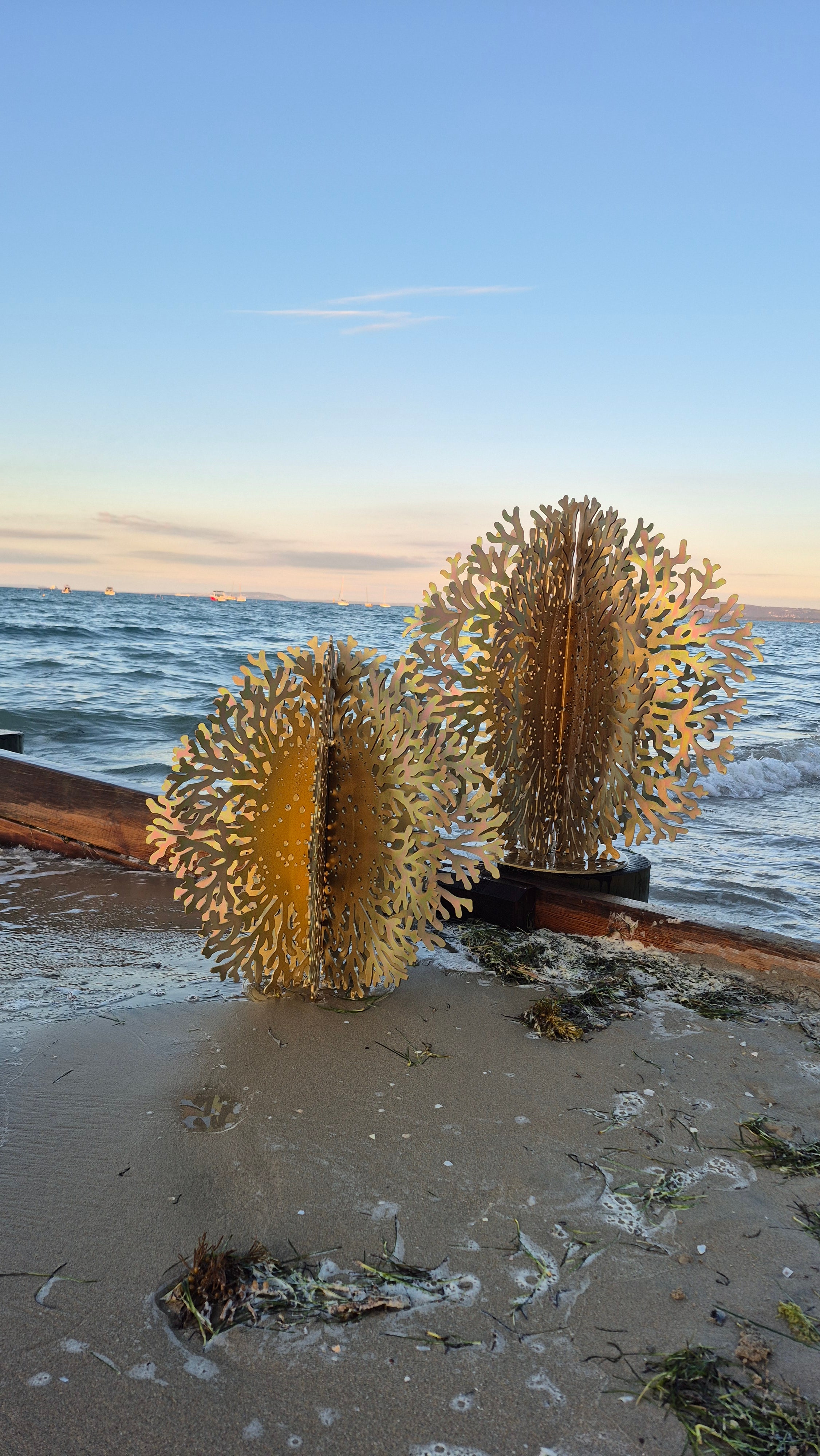 Lophelia Gold Outdoor Sculptures