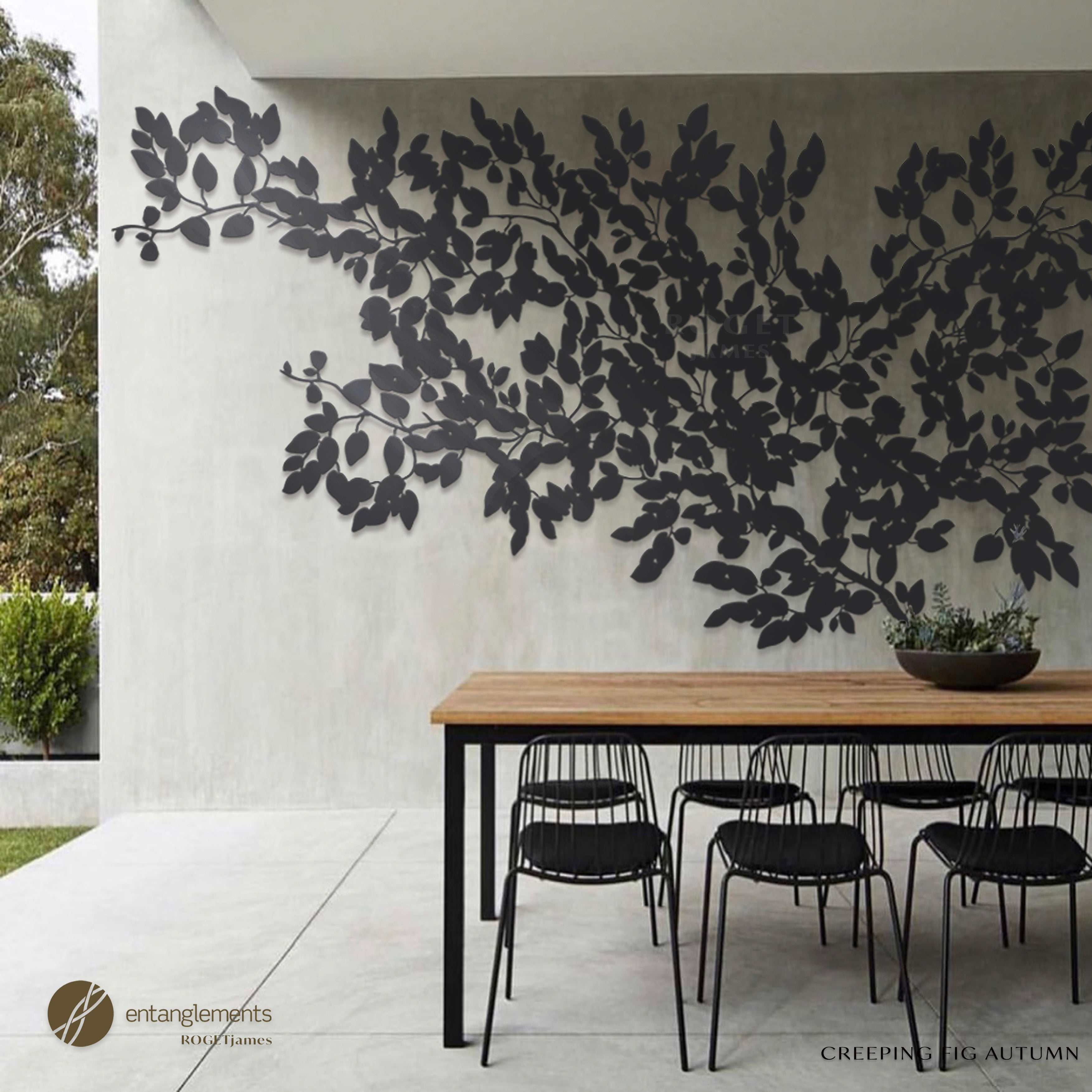 Creeping Fig Metal Wall Art