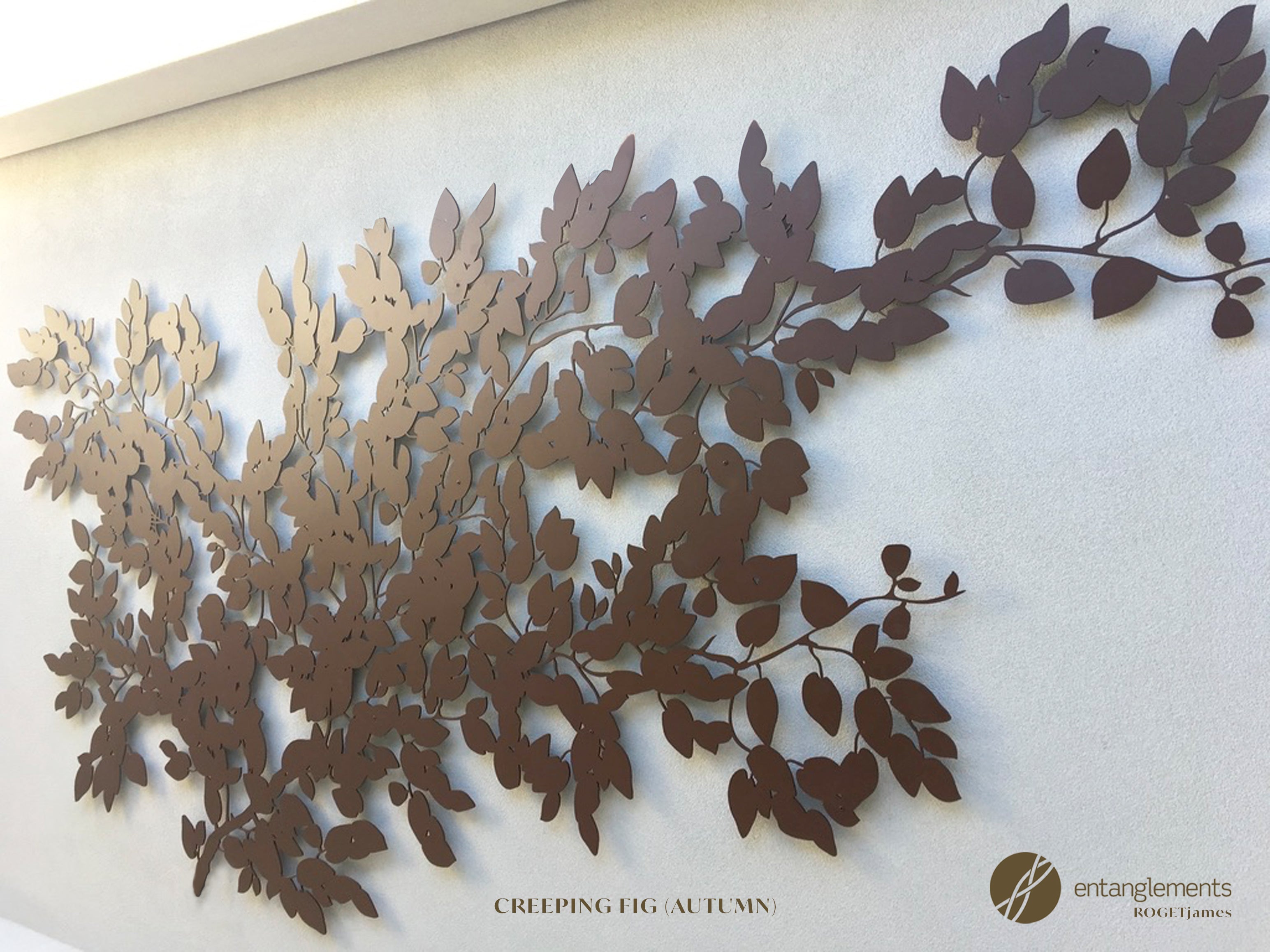 Creeping Fig Autumn - Outdoor Metal Wall Art