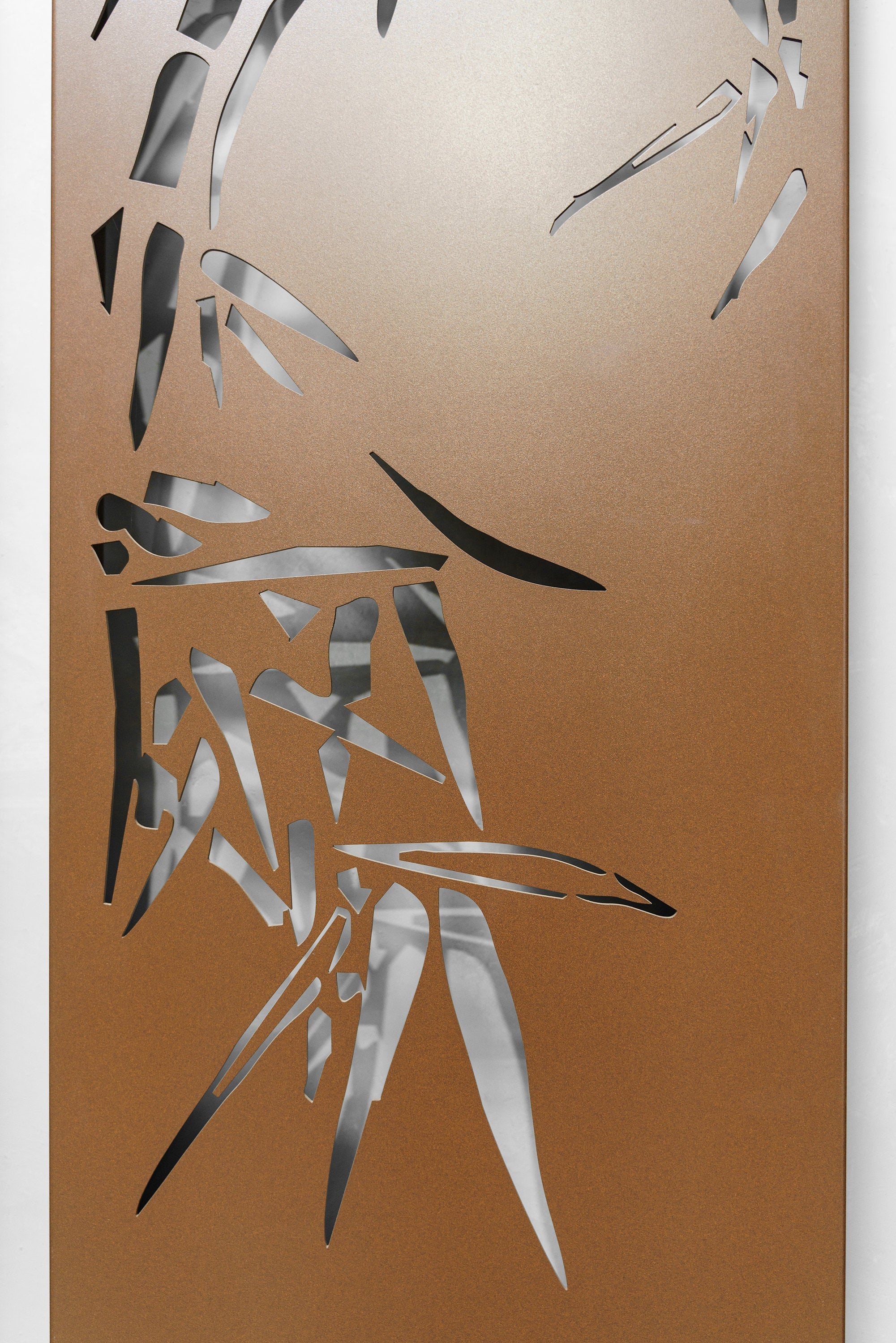Bamboo Triptych Metal Wall Art