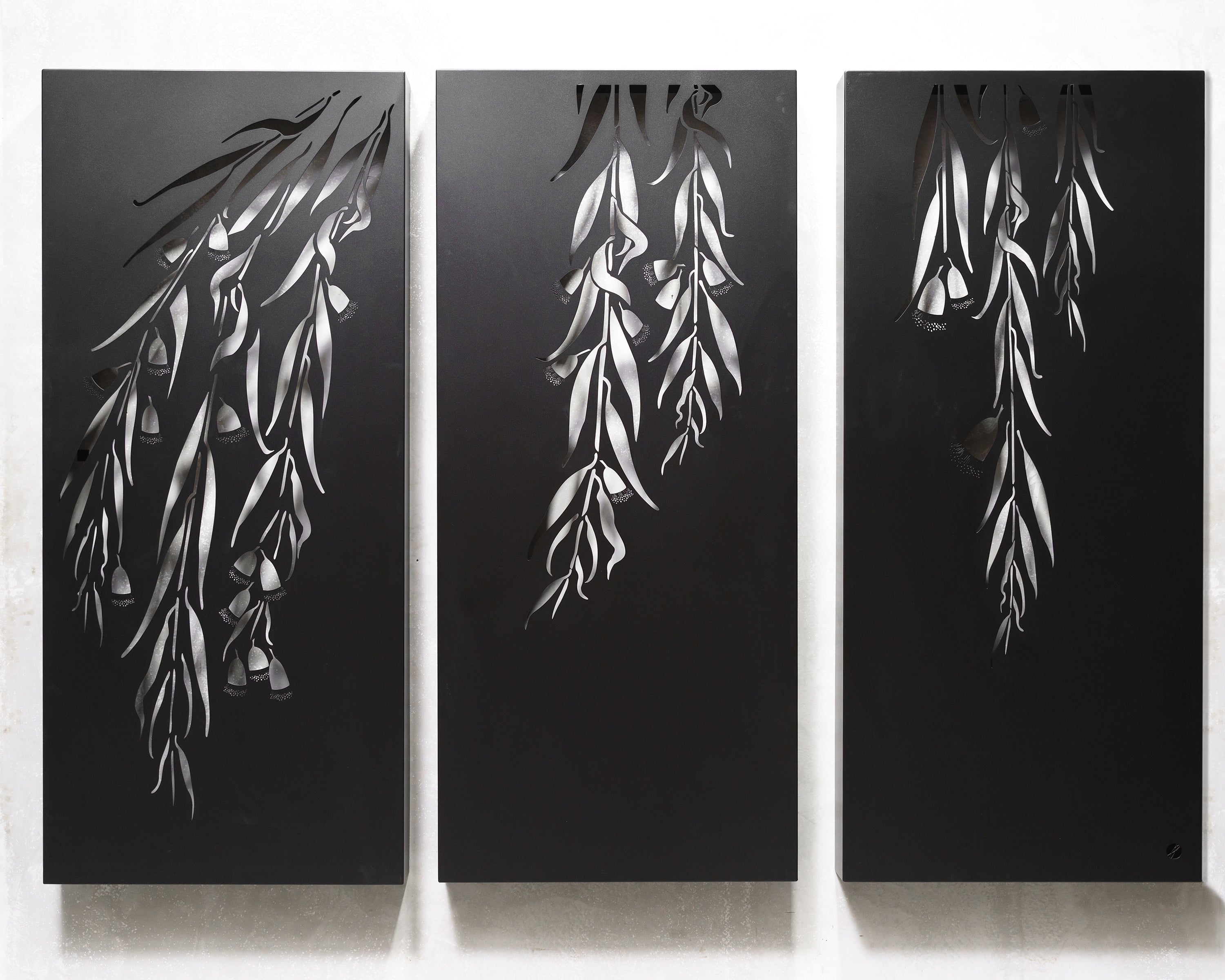 Snowgum Triptych Metal Wall Art