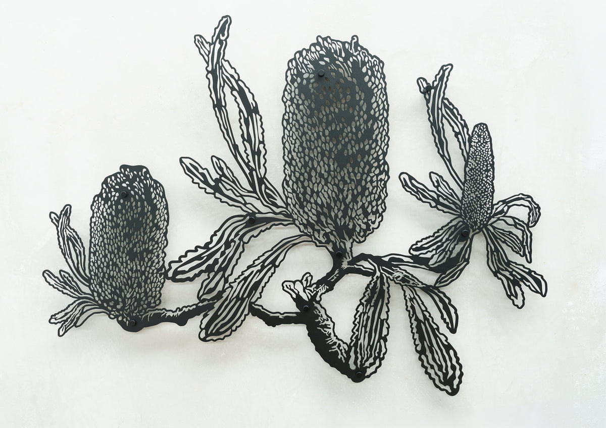 Banksia Flower Deco Metal Wall Art