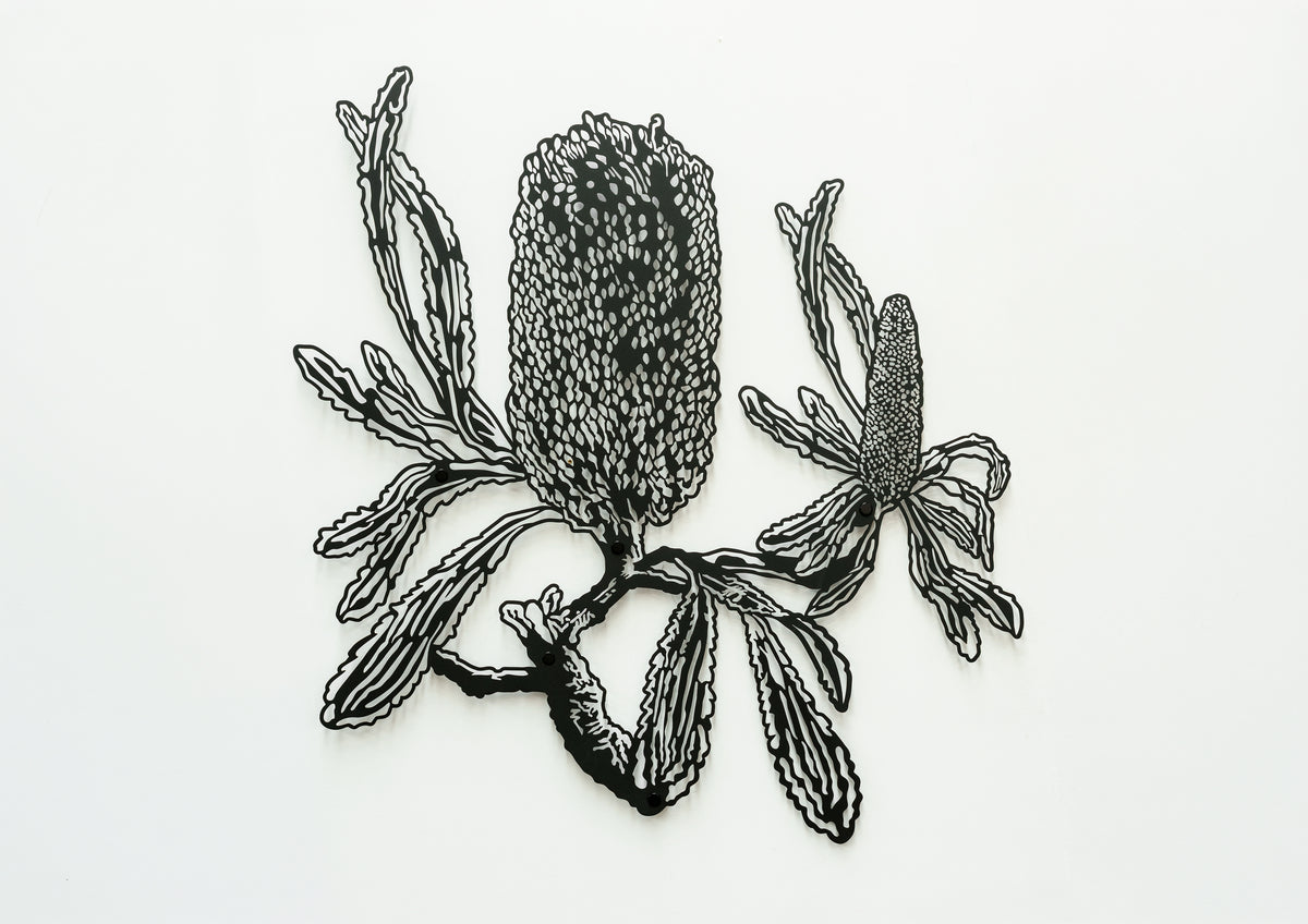 Banksia Flower Deco Metal Wall Art