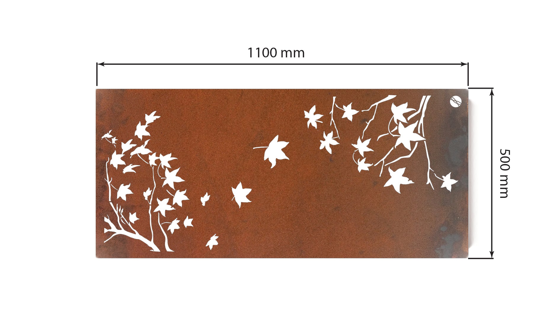Liquid Amber Metal Wall Art - Small