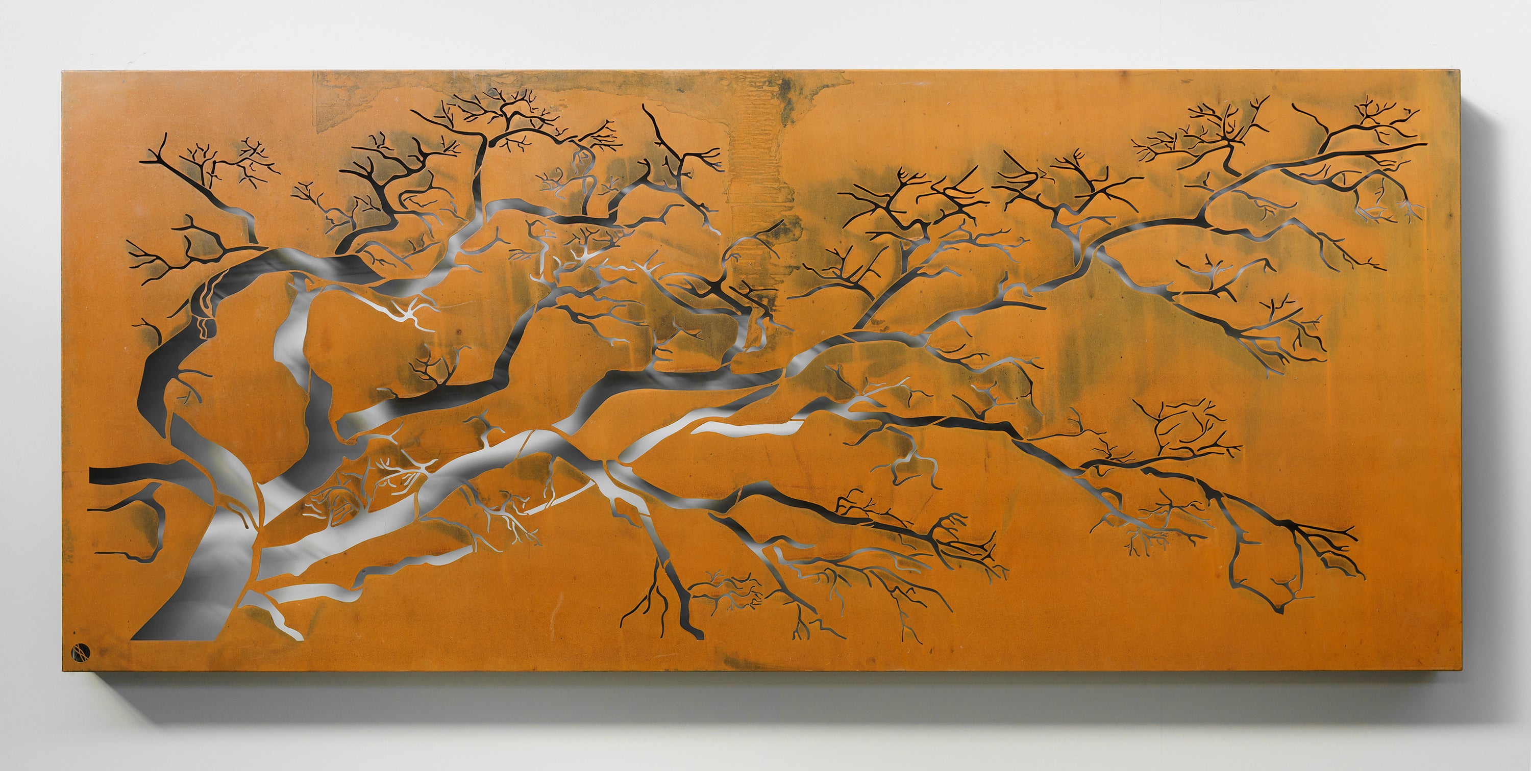 Polarised Tree Metal Wall Art
