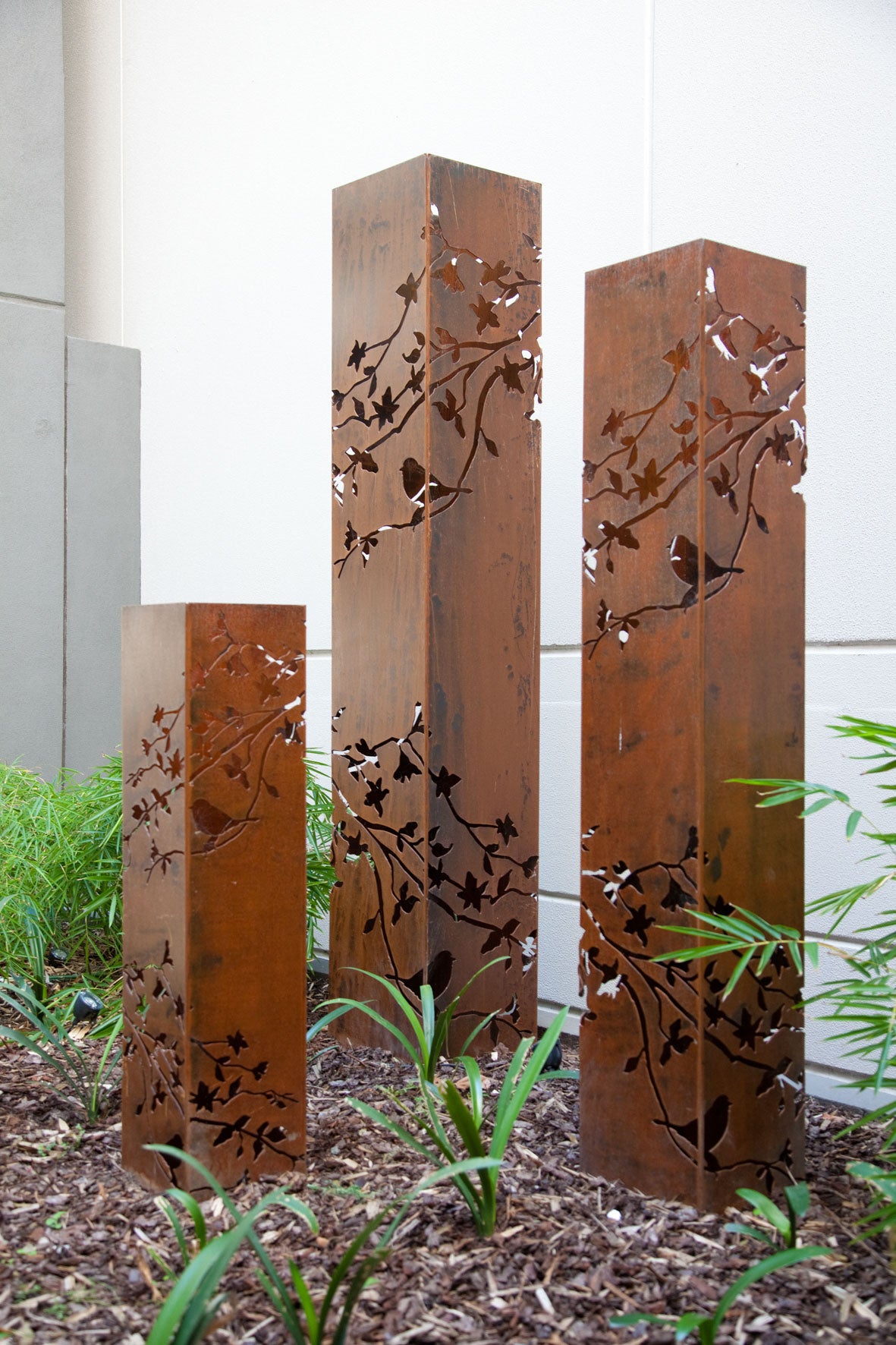 Summer Branch Light Towers- Laser cut outdoor light