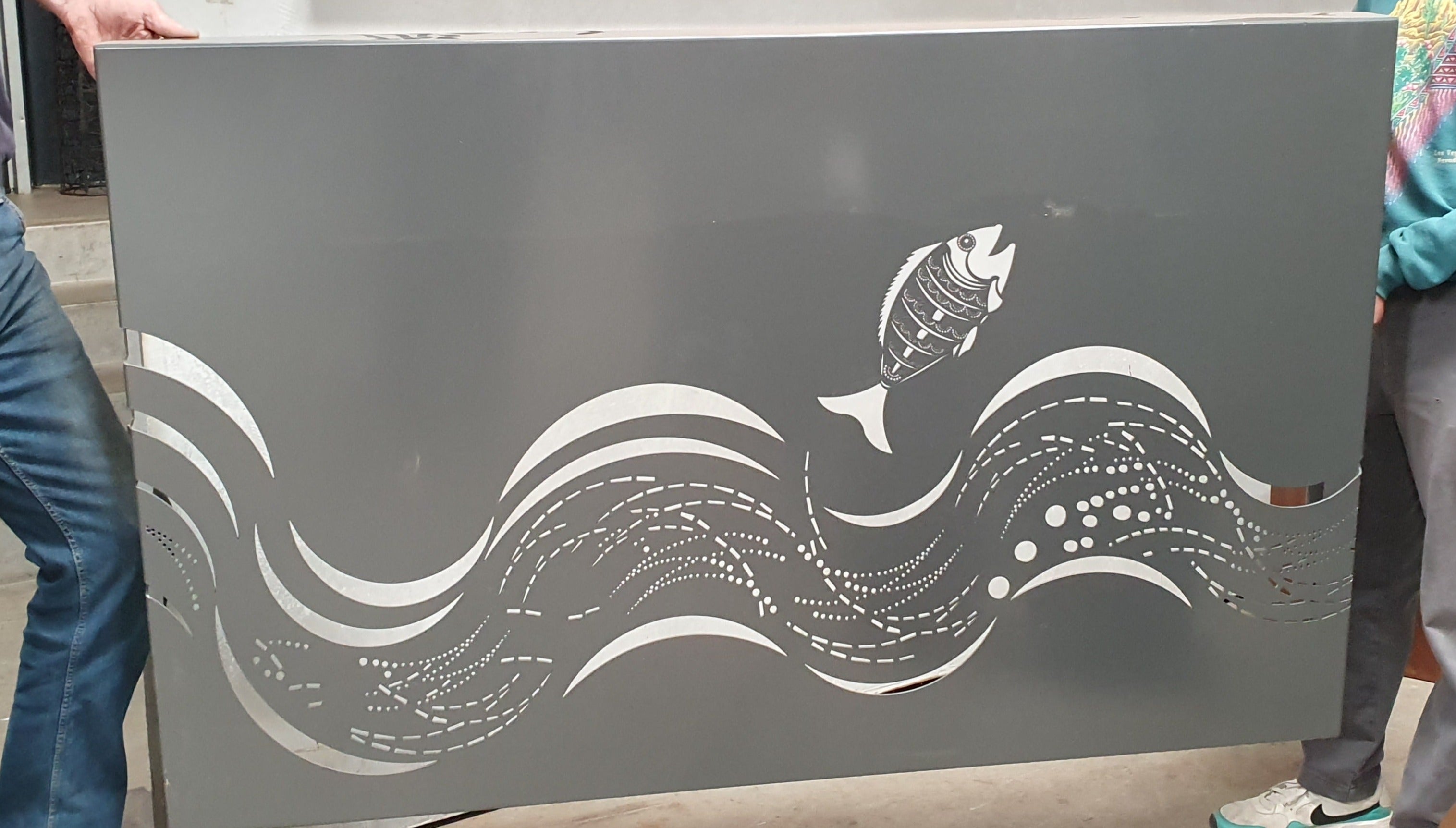 EX DISPLAY - Surfwave 4 Metal Wall Art