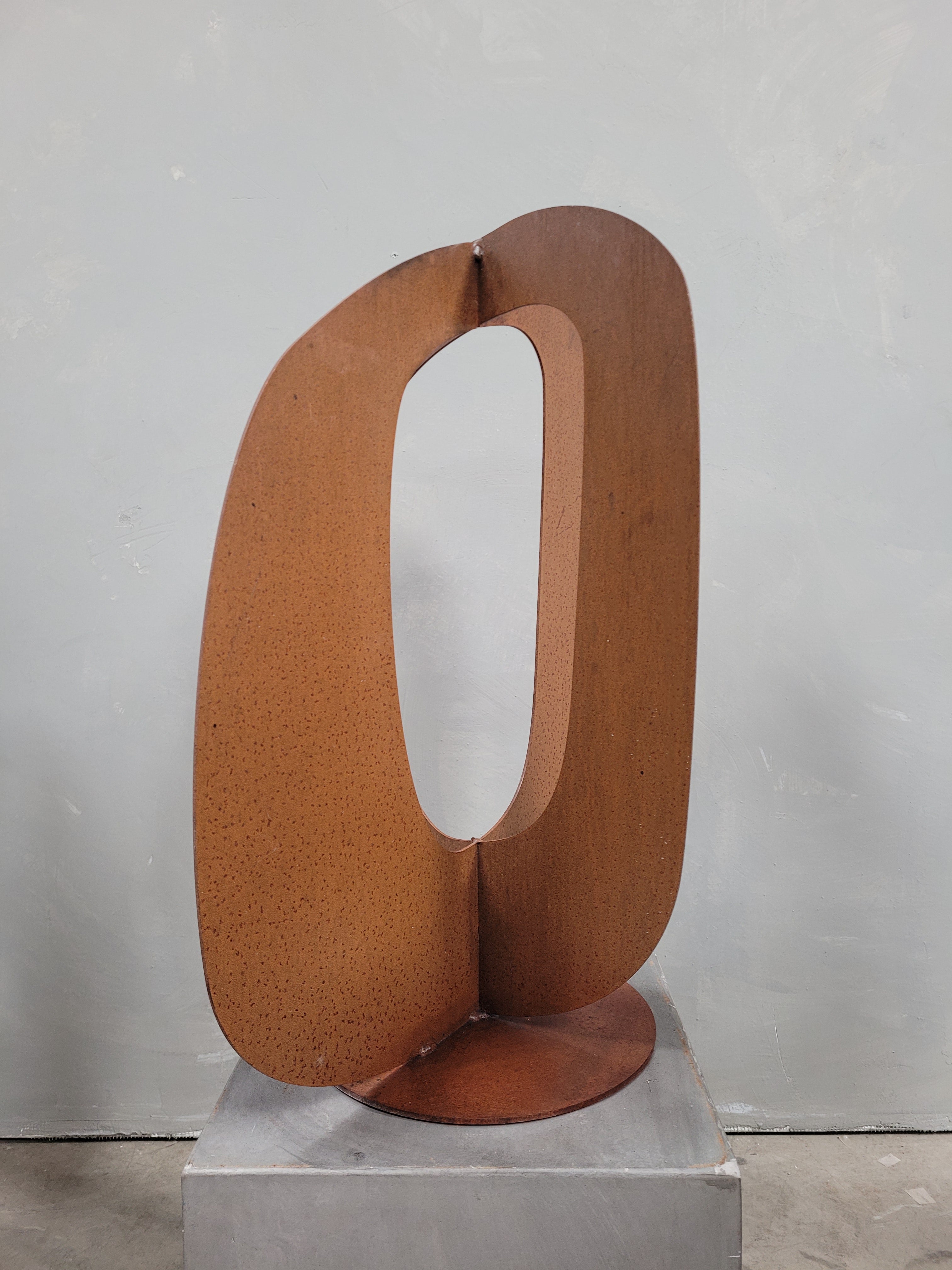 Small Chain Sculpture-Corten Rust