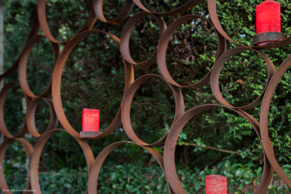 Bubble Candle Panel XL Metal Wall Art