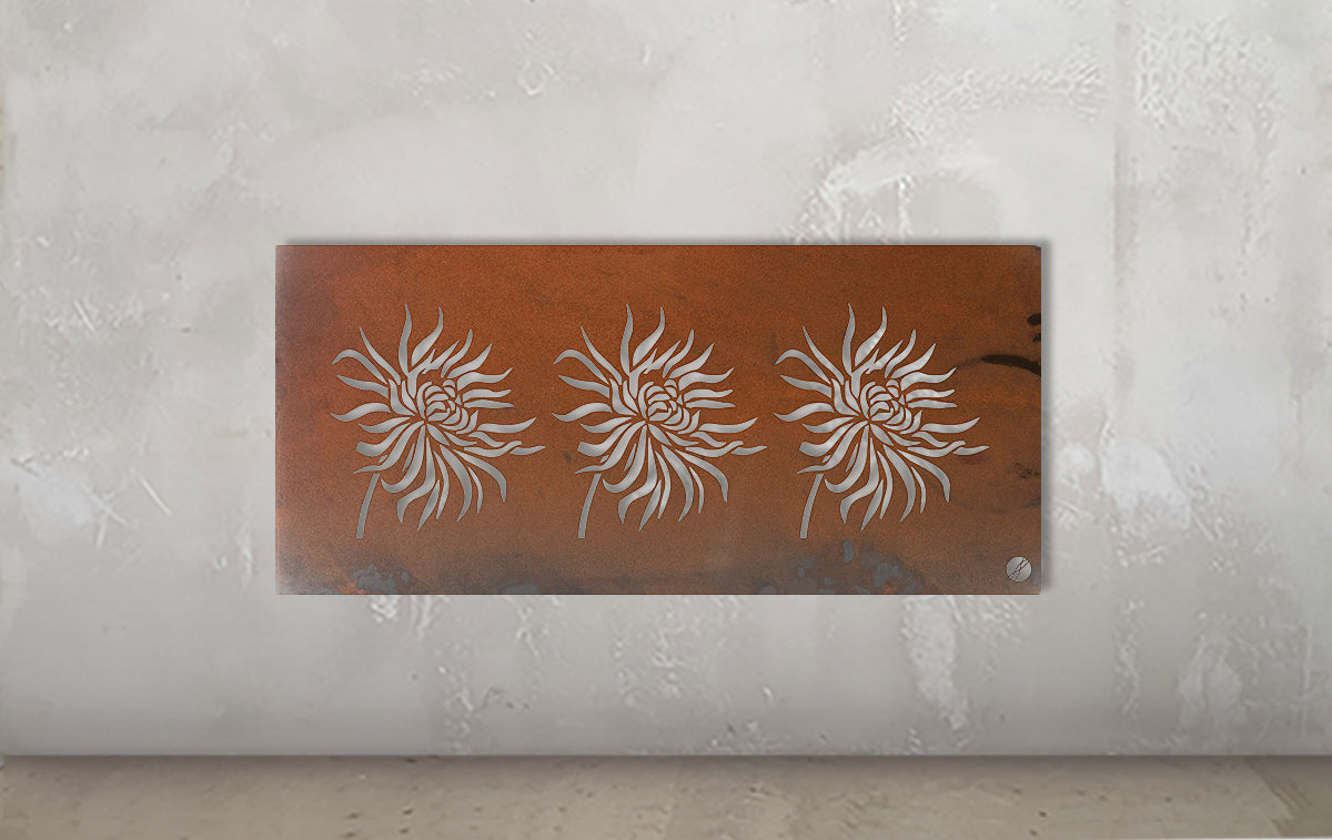 Chrysanthemum Metal Wall Art
