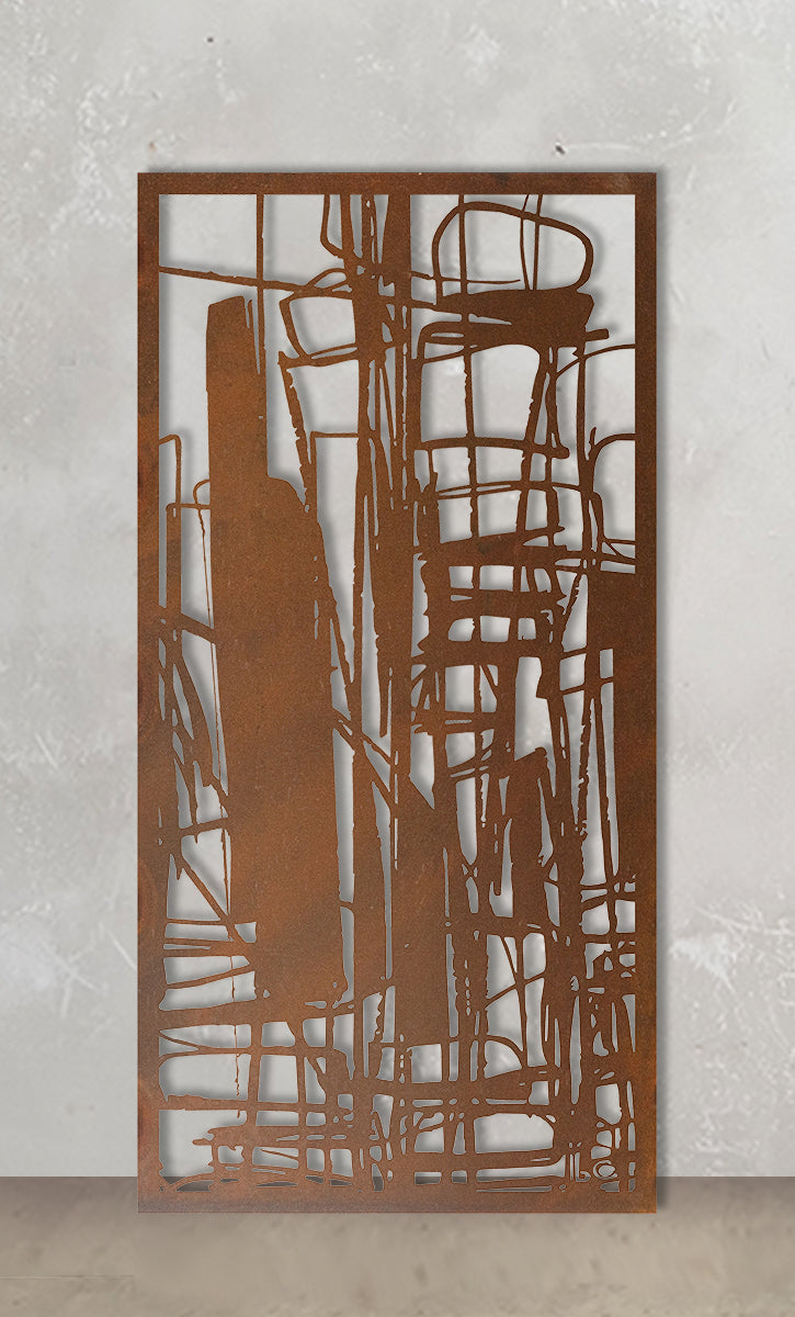 Complex City Screen-Metal Outdoor Privacy Screen
