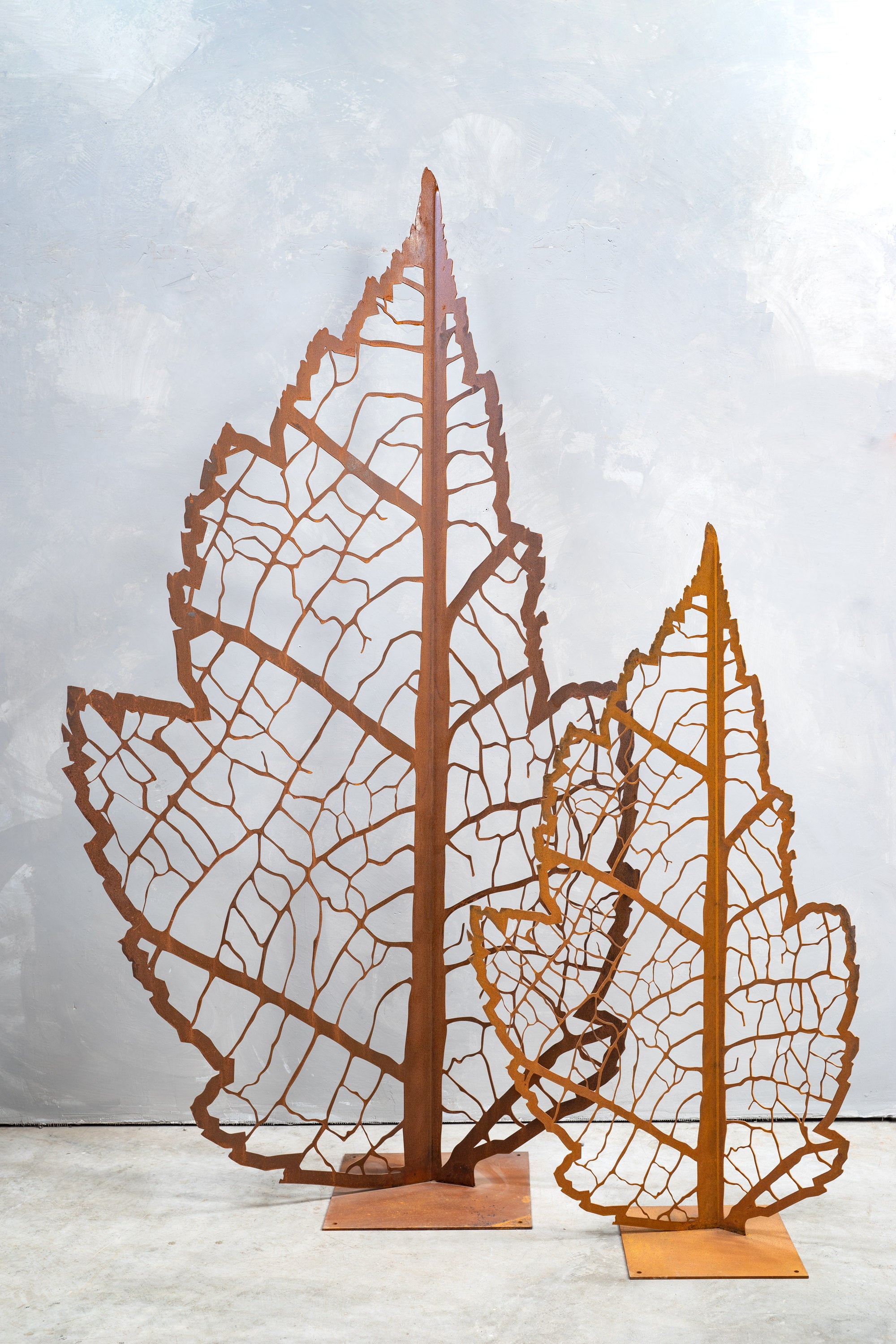 Leaf Fold - Outdoor Metal Sculpture