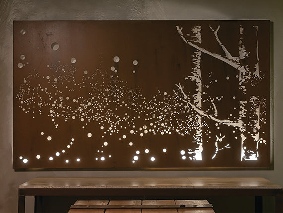 Fireflies – Metal Wall Art