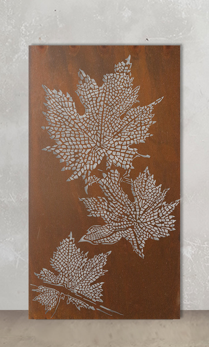 Grape Vine Portrait Metal Wall Art