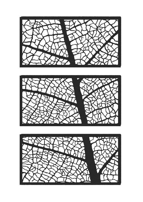 Leaf Vein Screen Triptych