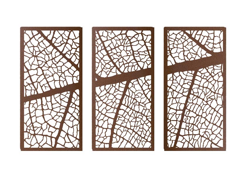 Leaf Vein Screen Triptych