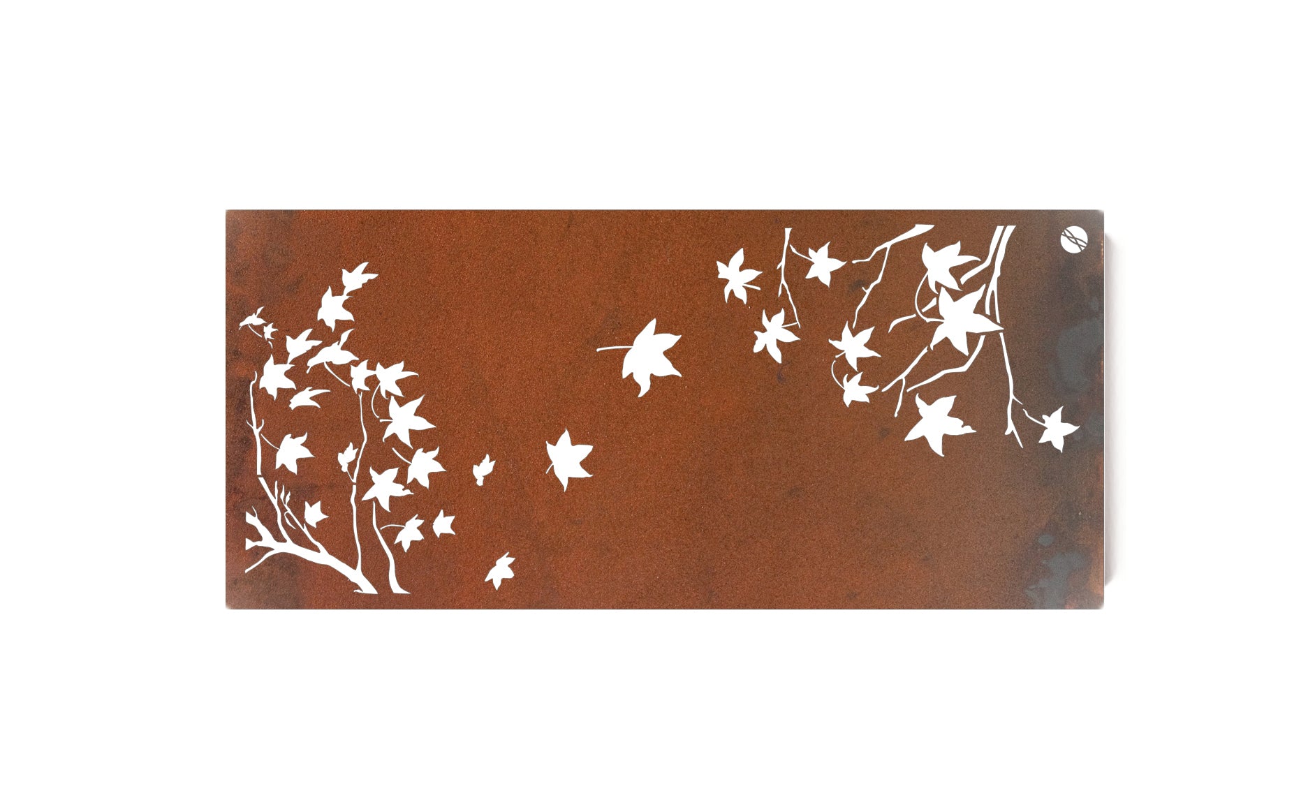 Liquid Amber Metal Wall Art - Small