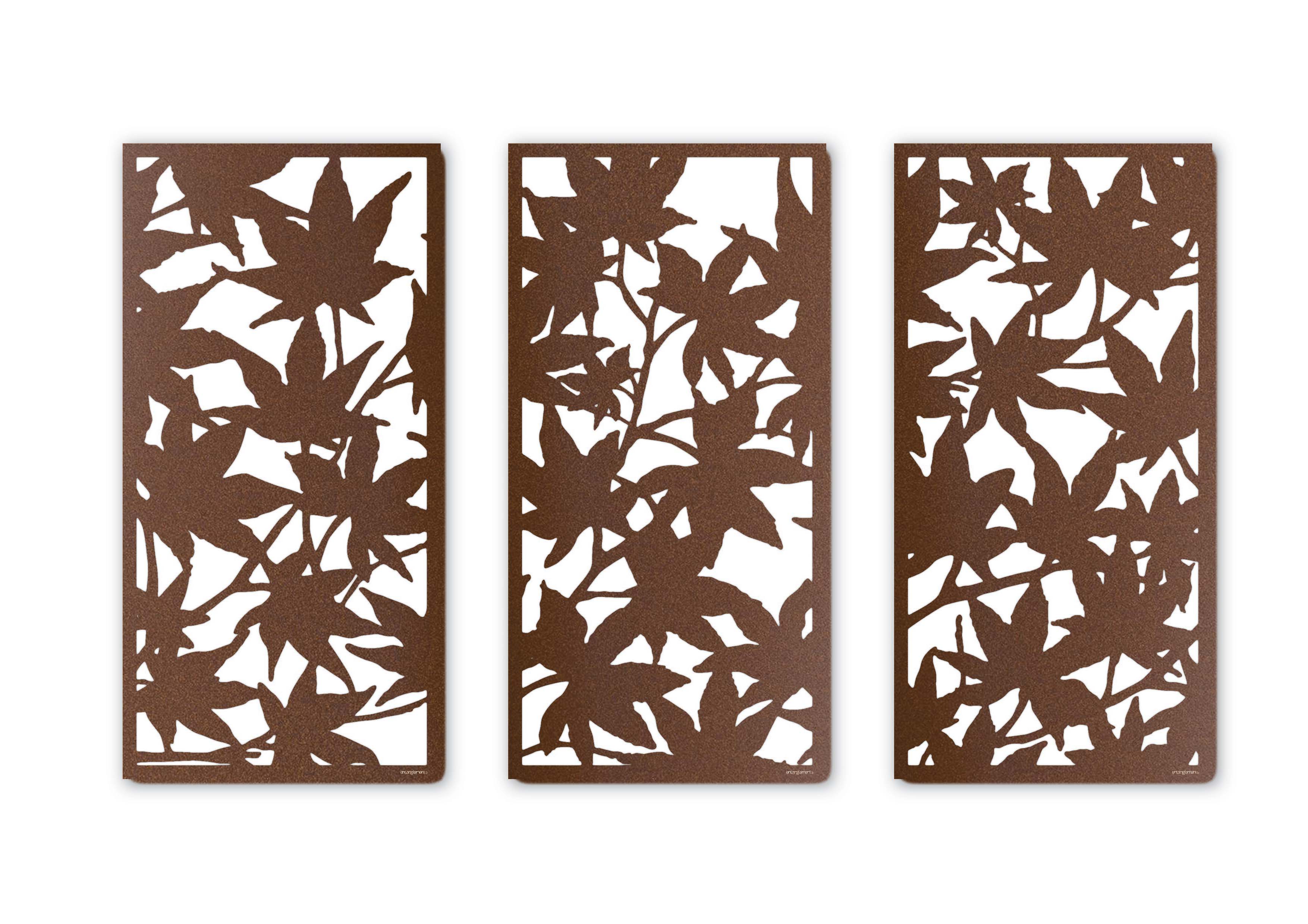 Maple Leaf Screen Triptych