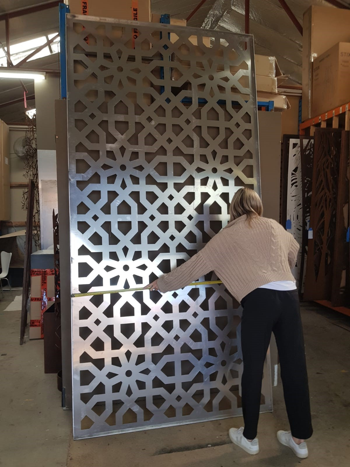 Ex Display - LARGE MOORISH THICK PANEL – Metal Wall Art