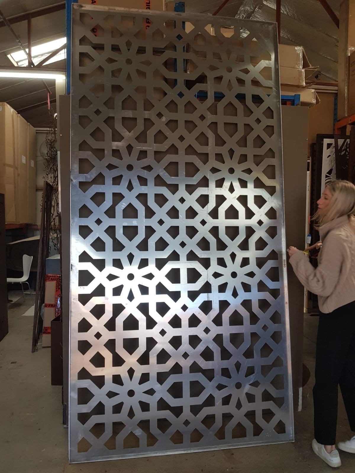 Ex Display - LARGE MOORISH THICK PANEL – Metal Wall Art