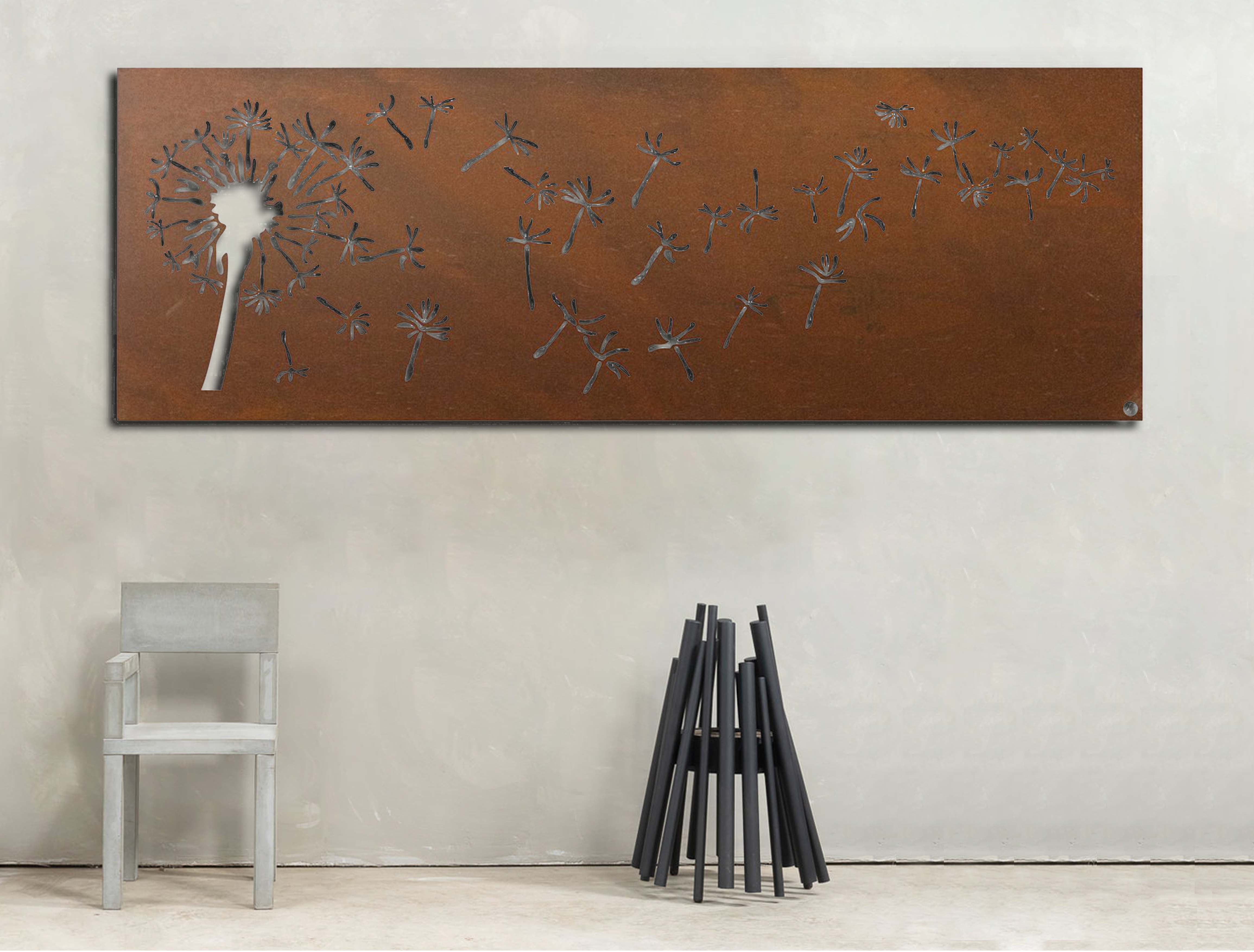 Dandelion Landscape – Metal Wall Art