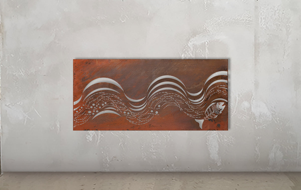 Surf Wave #2 Metal Wall Art