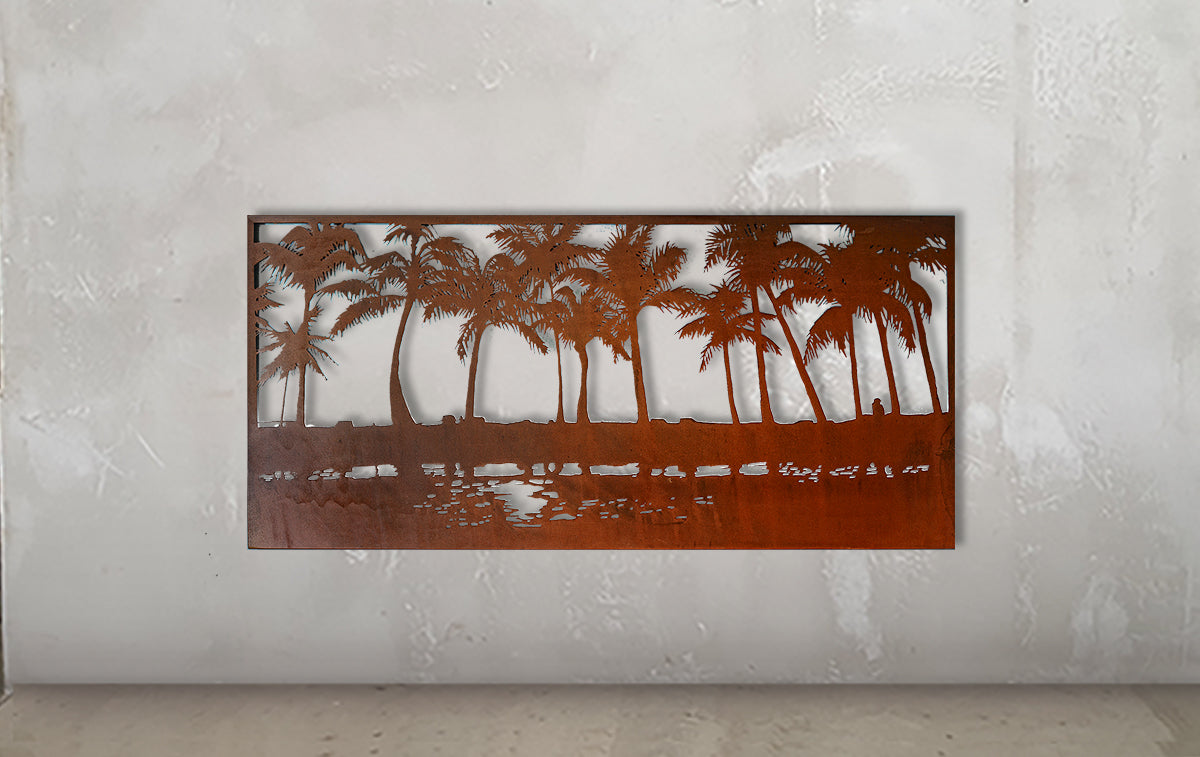 Palm Horizon Metal Wall Art