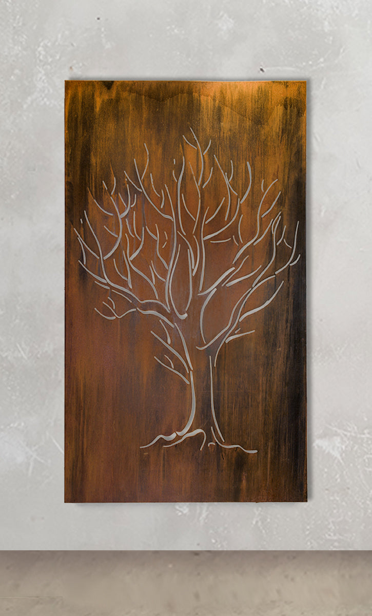 Tree Panel Metal Wall Art