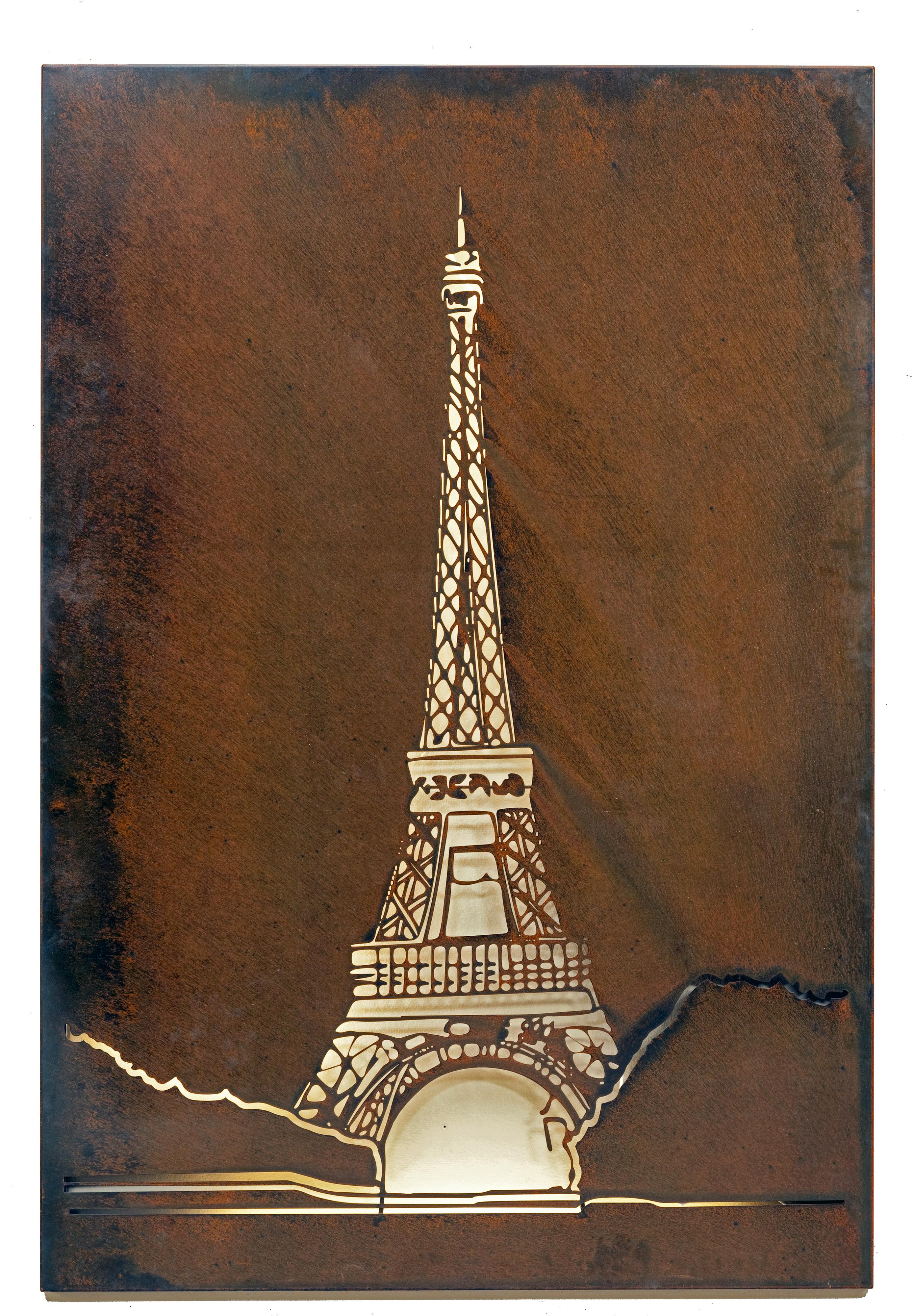 Eiffel Tower Metal Wall Art