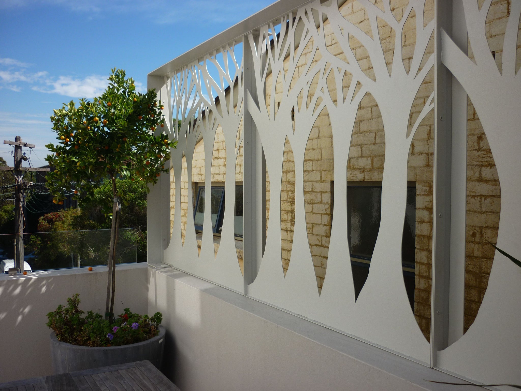 Bare Forest Screen-Outdoor Privacy Screen – Entanglements