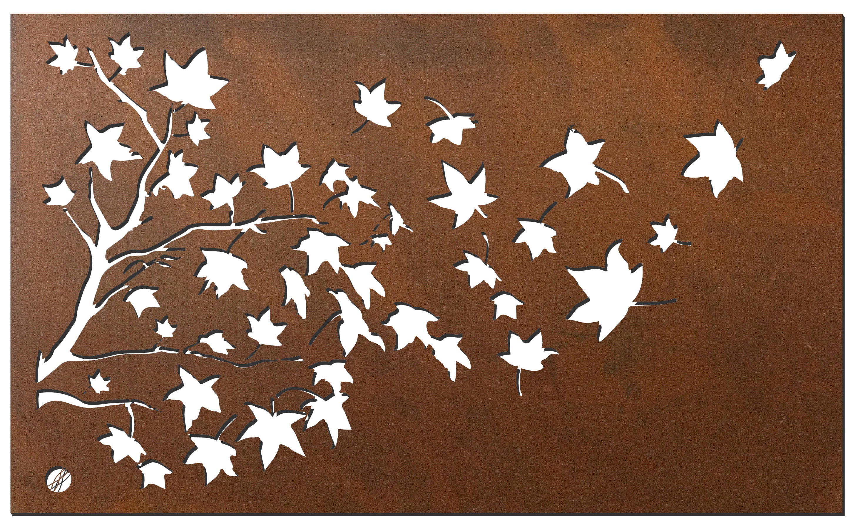 Large Liquid Amber – Metal Wall Art