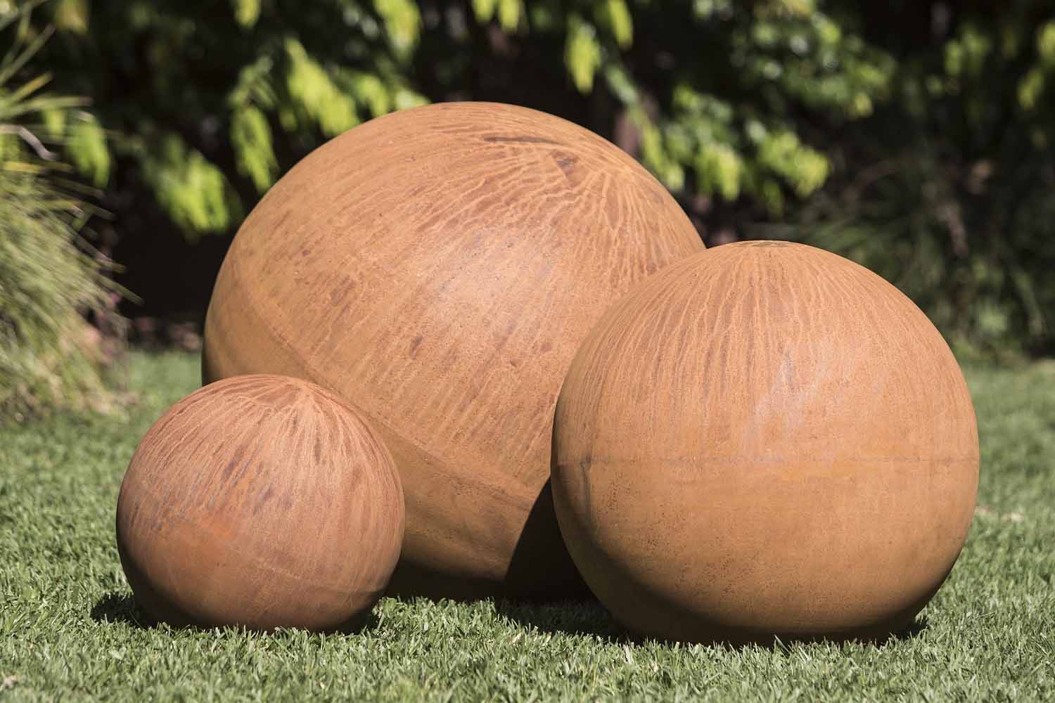 Marbles- Sphere Corten Sculpture