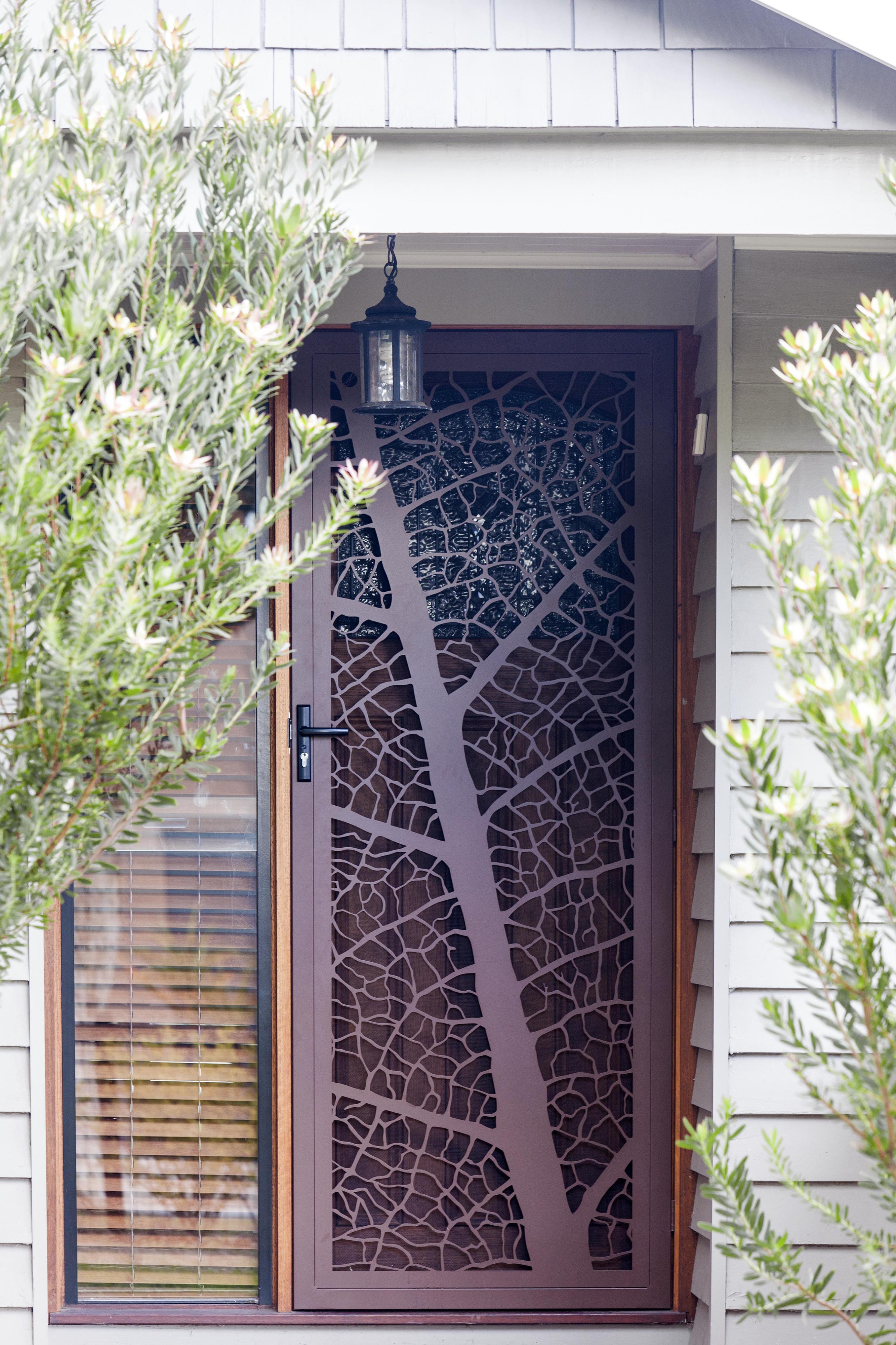 Leaf Vein Decorative Screen Door - Custom Made POA