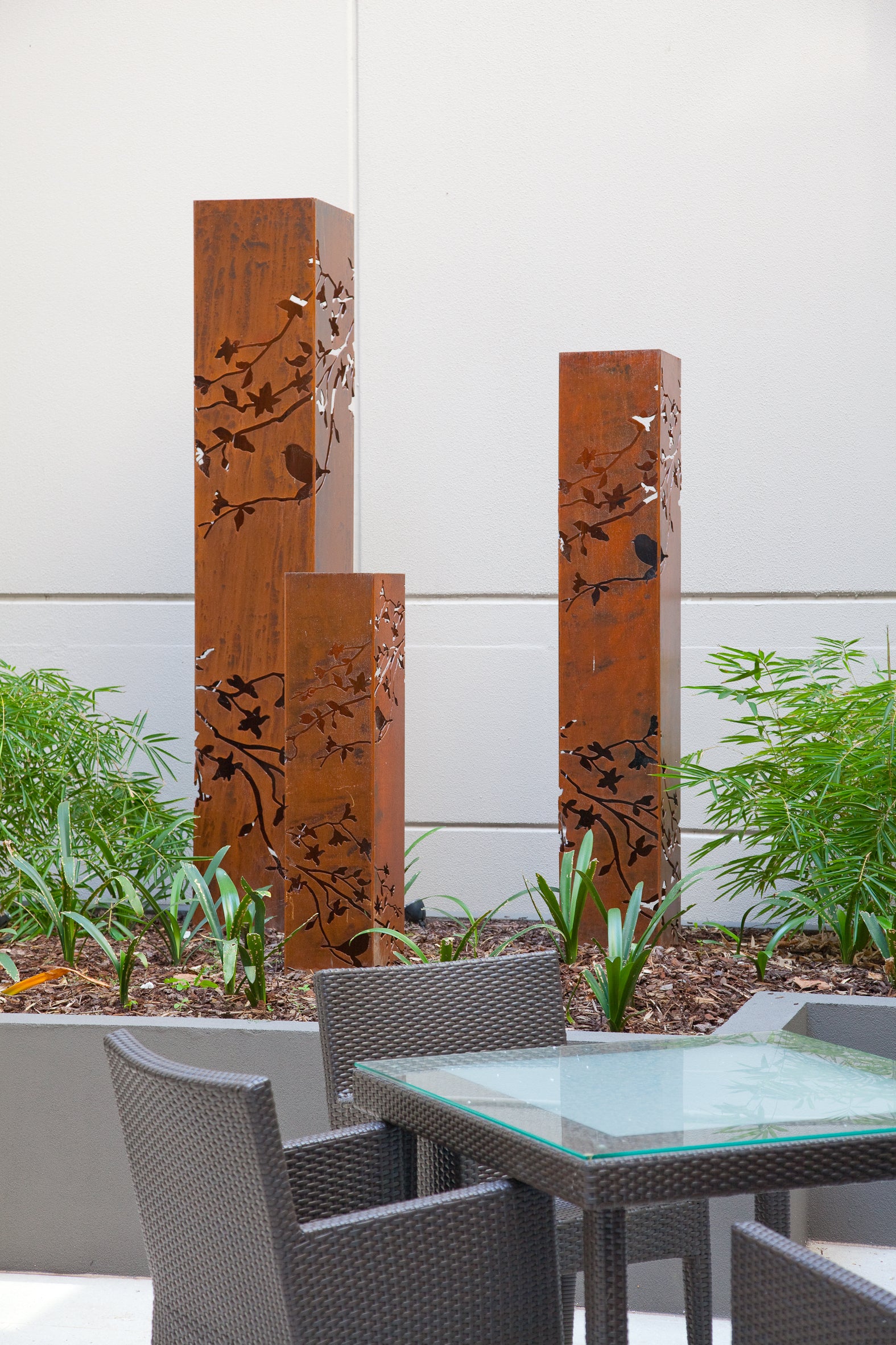 Summer Branch Light Towers- Laser cut outdoor light