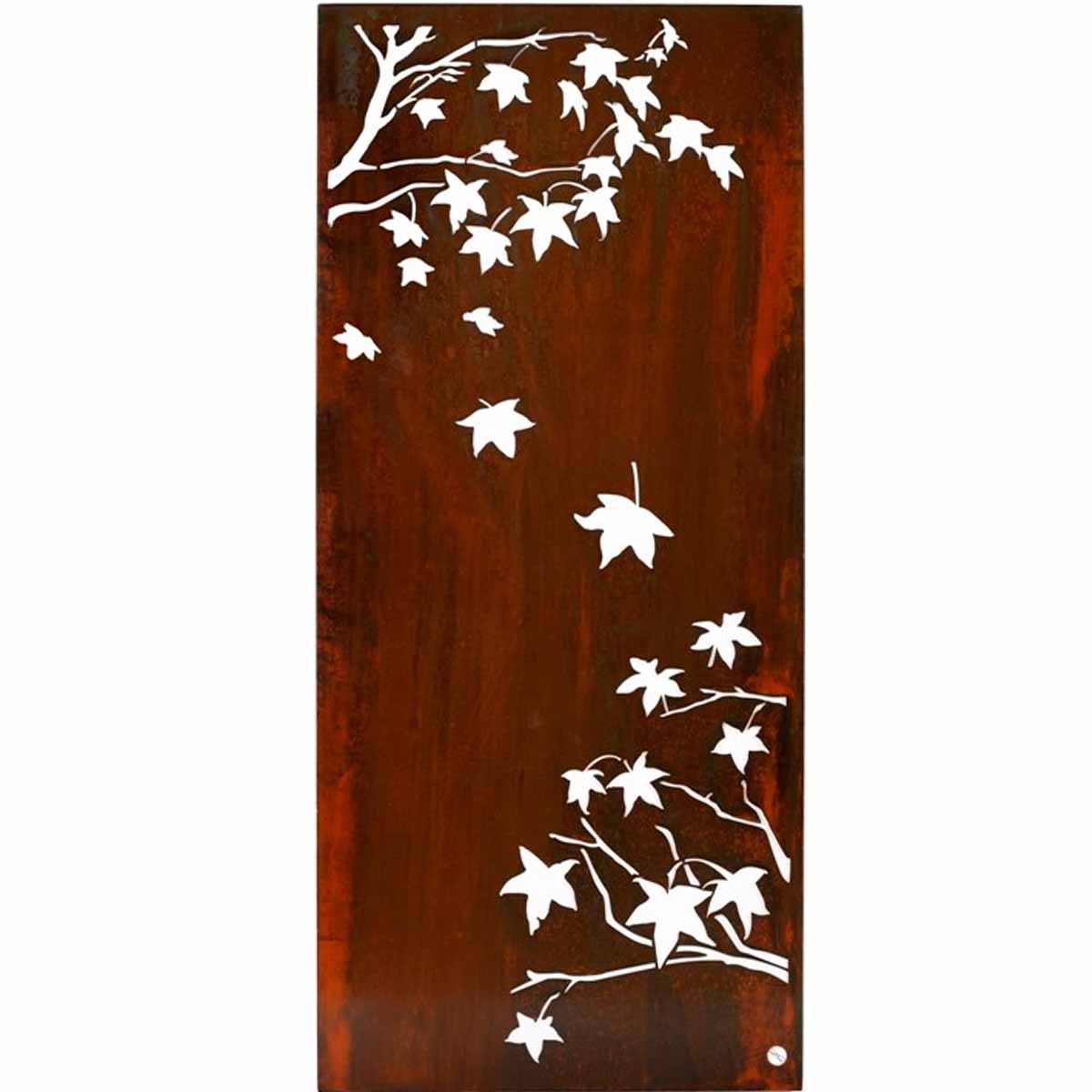 Liquid Amber Metal Wall Art